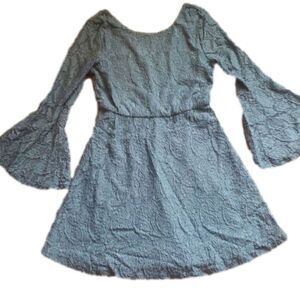 Rewind‎ Muted Blue Long Sleeve Lace Dress Size Medium